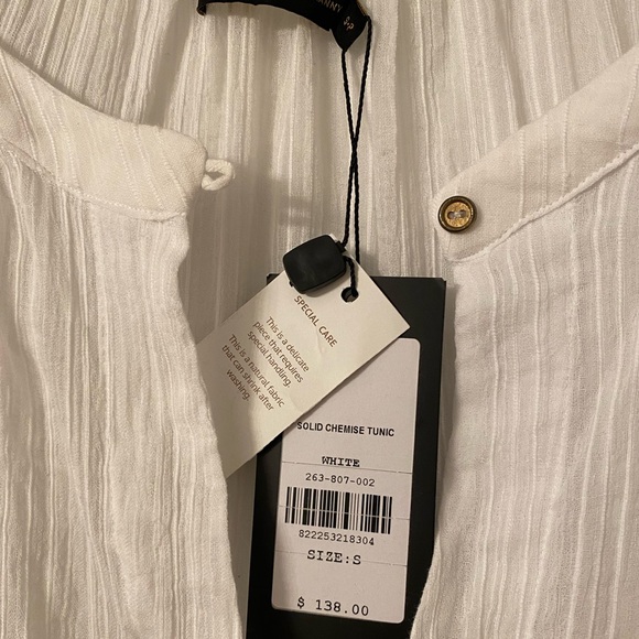 NWT Vix chemise white coverup sz S - Picture 11 of 13